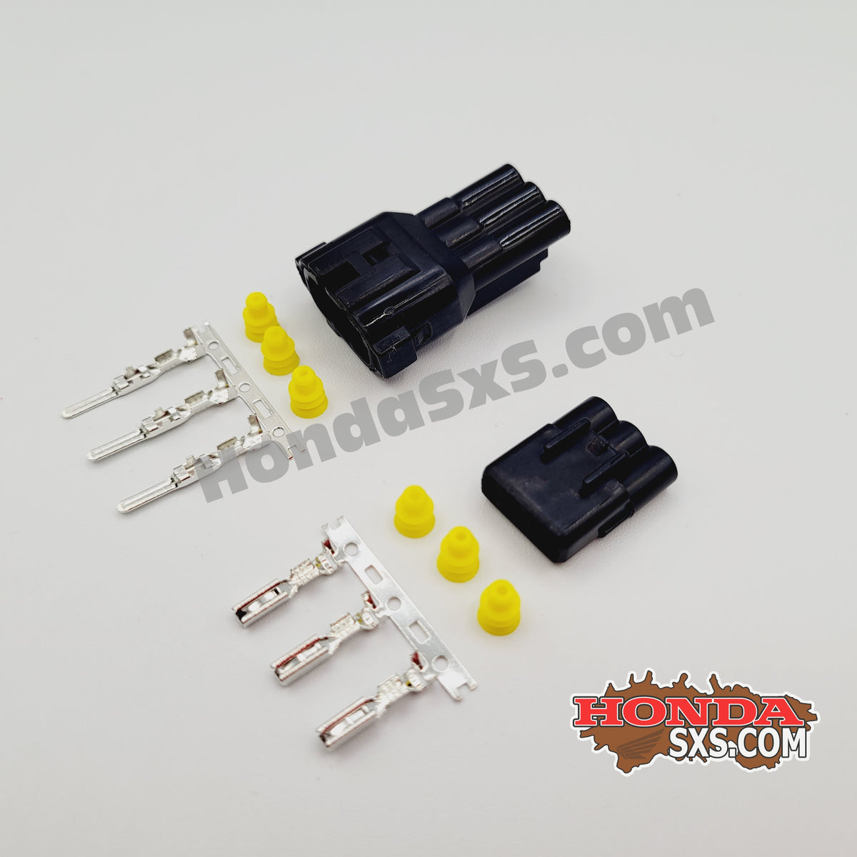 HM-3 Pin Male &amp; Female Plug Connector Set for Honda UTV, SxS, ATV. Wire connector with Terminals and seals.