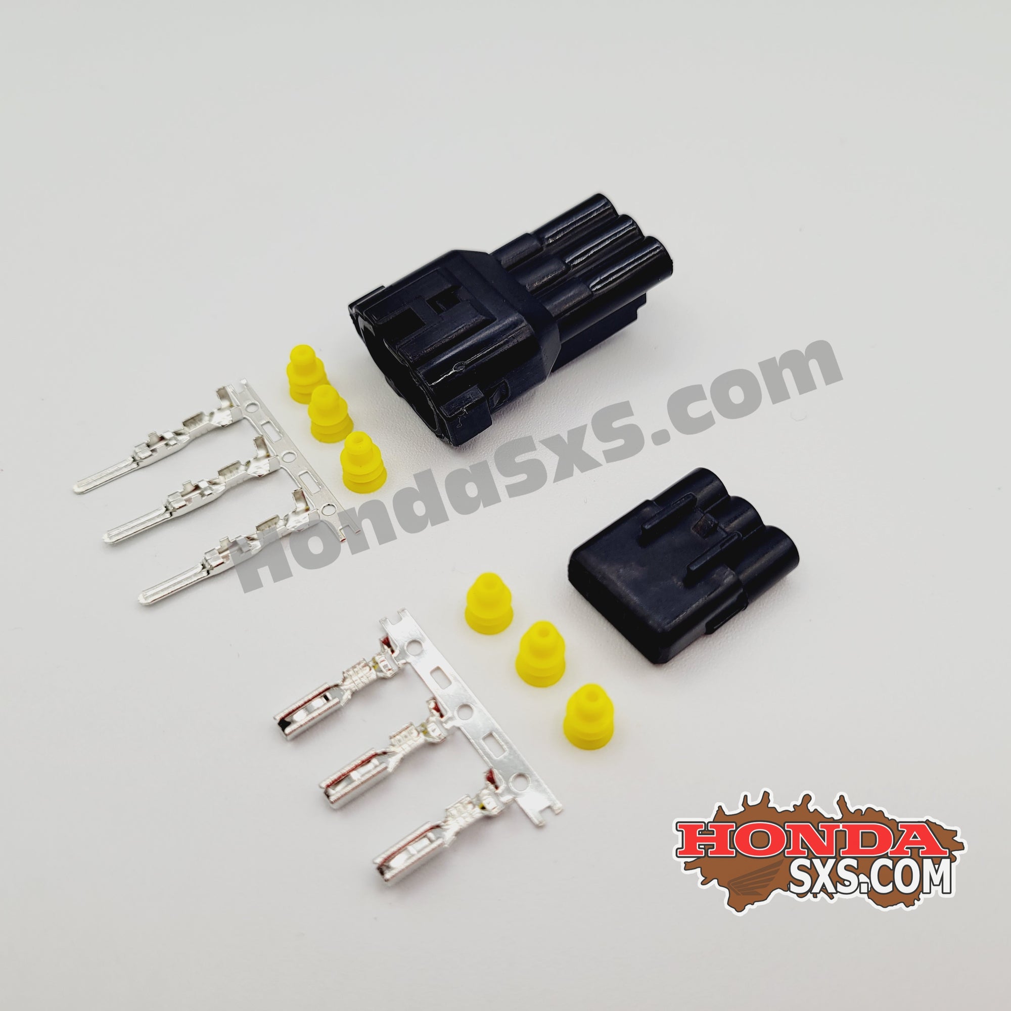 HM-3 Pin Male & Female Plug Connector Set for Honda UTV, SxS, ATV. Wire connector with Terminals and seals.