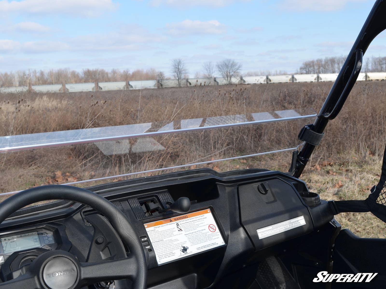 HONDA PIONEER 1000 SCRATCH RESISTANT HALF WINDSHIELD