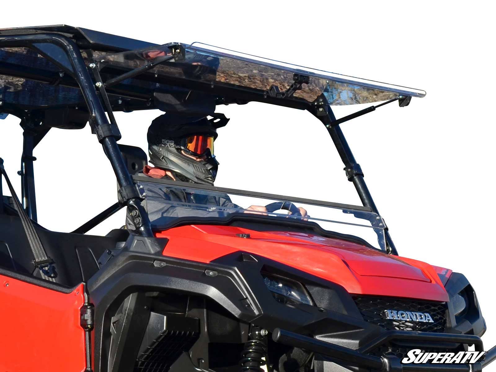 HONDA PIONEER 1000 SCRATCH-RESISTANT FLIP WINDSHIELD - The Honda