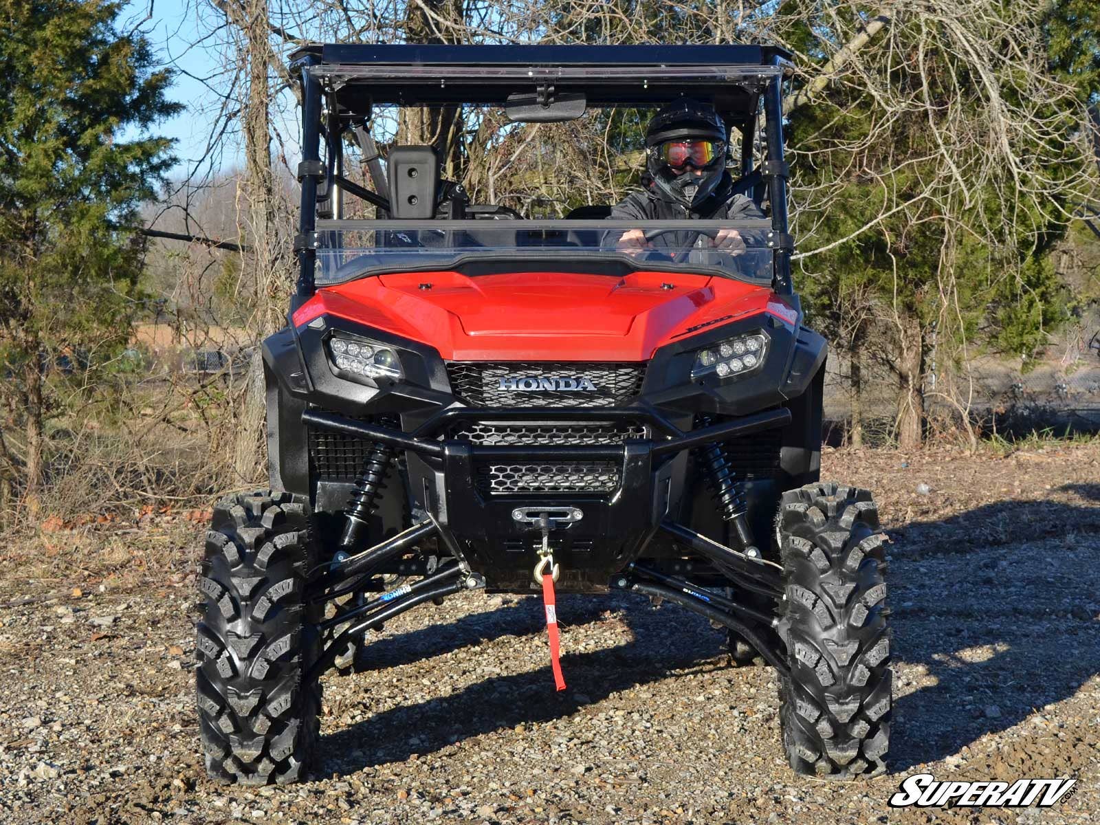 HONDA PIONEER 1000 SCRATCH-RESISTANT FLIP WINDSHIELD