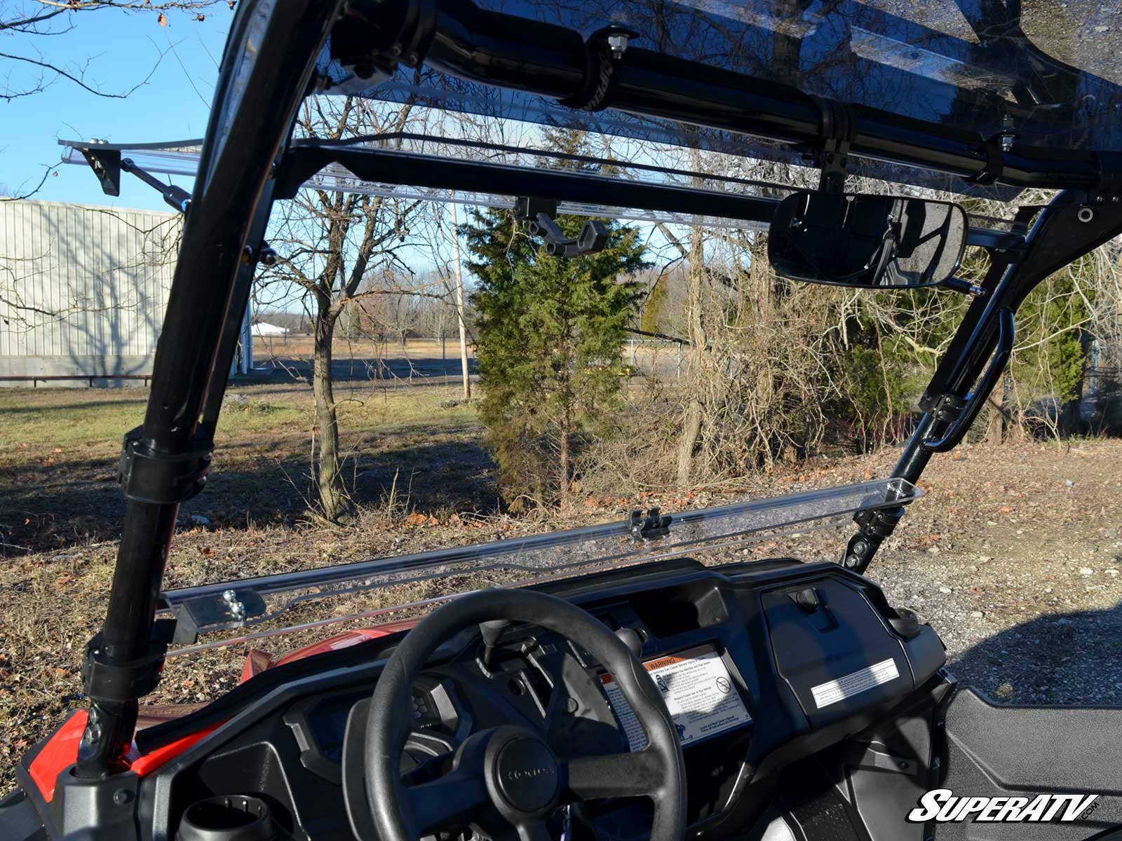 HONDA PIONEER 1000 SCRATCH-RESISTANT FLIP WINDSHIELD