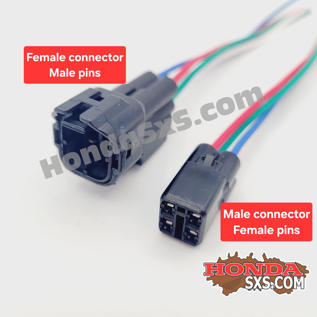 HM 4 pin connector Pigtails.  Male or Female. 6 pin pigtails.