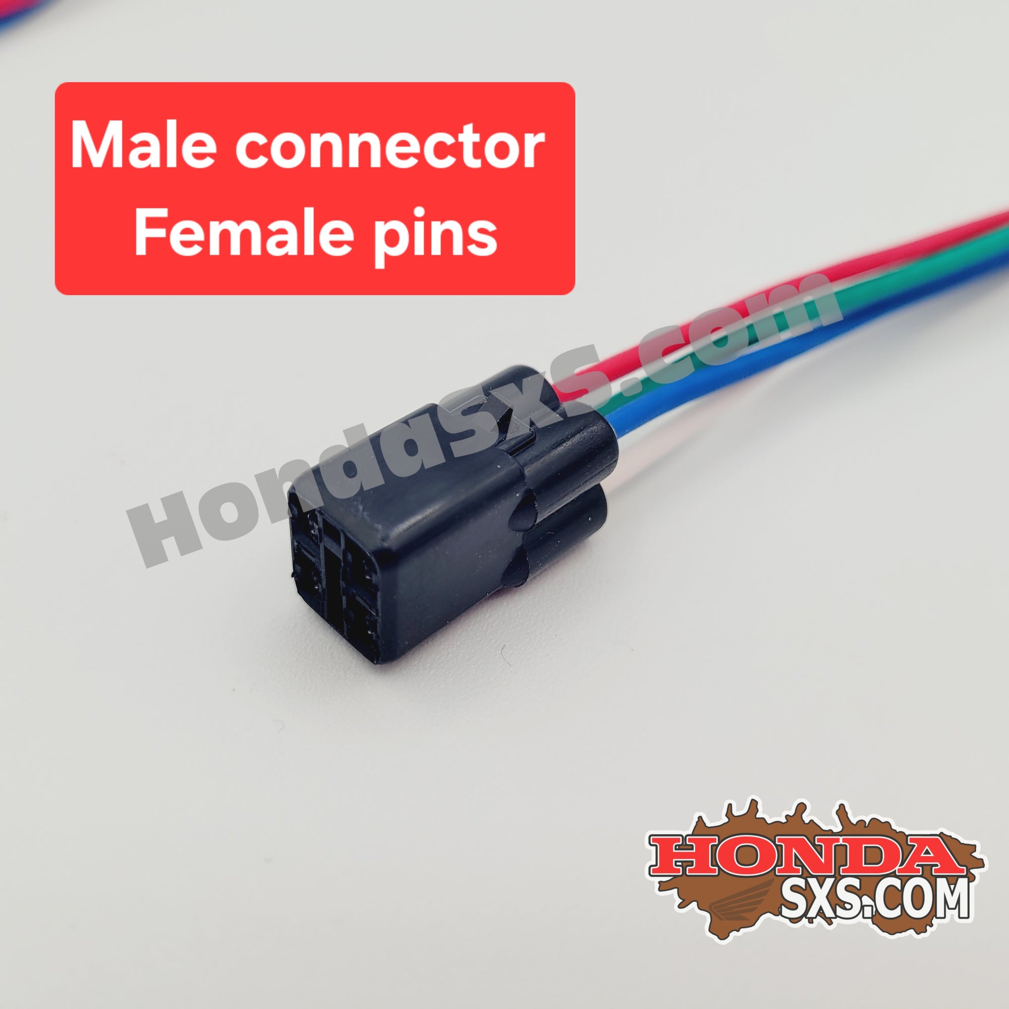 HM 4 pin connector Pigtails.  Male or Female. 6 pin pigtails.