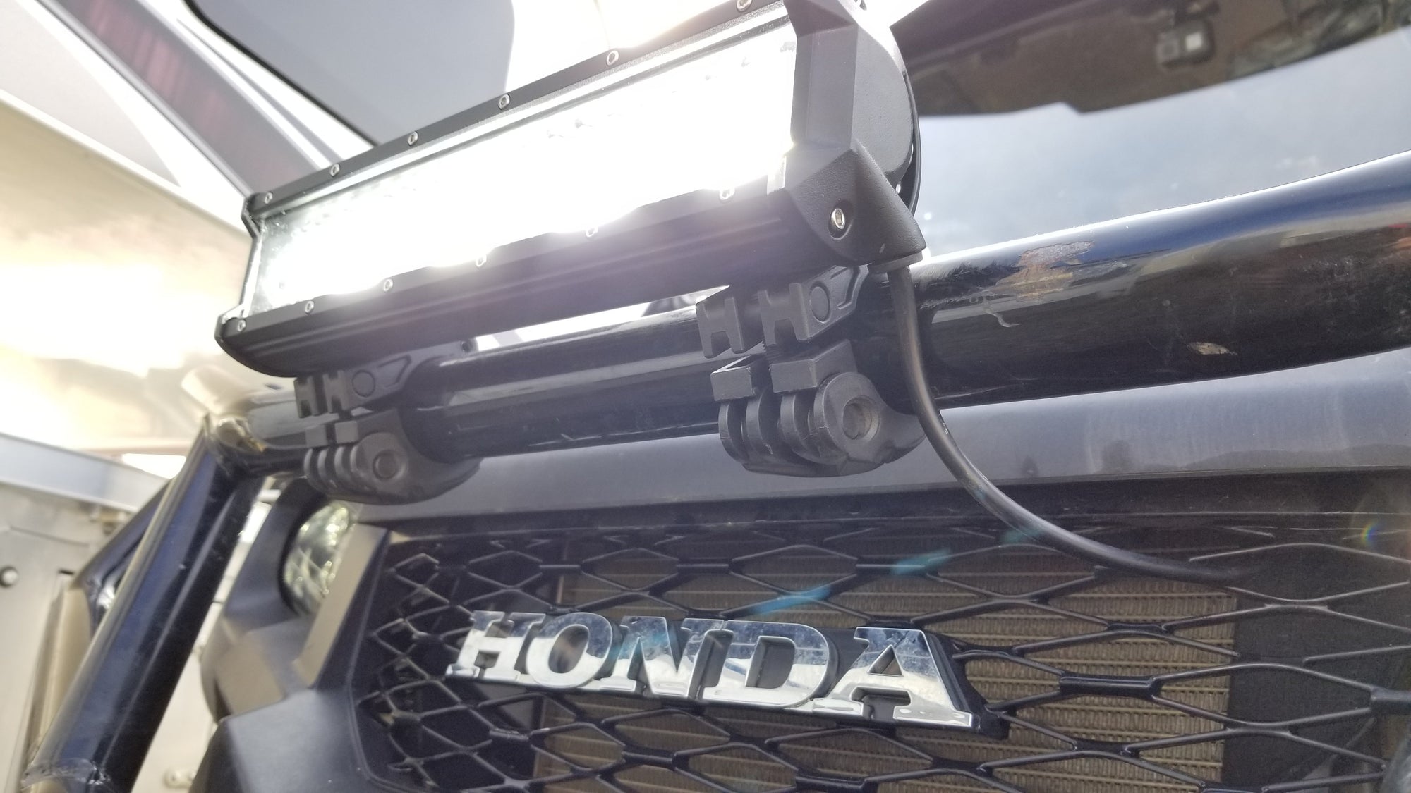 Add-A-Light!, High Beam LED Light Bar for Honda Pioneer 1000.