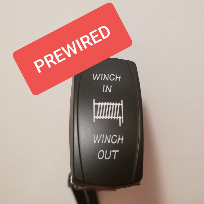 PreWired Winch in/out flush mount switch for Honda Pioneer, Talon