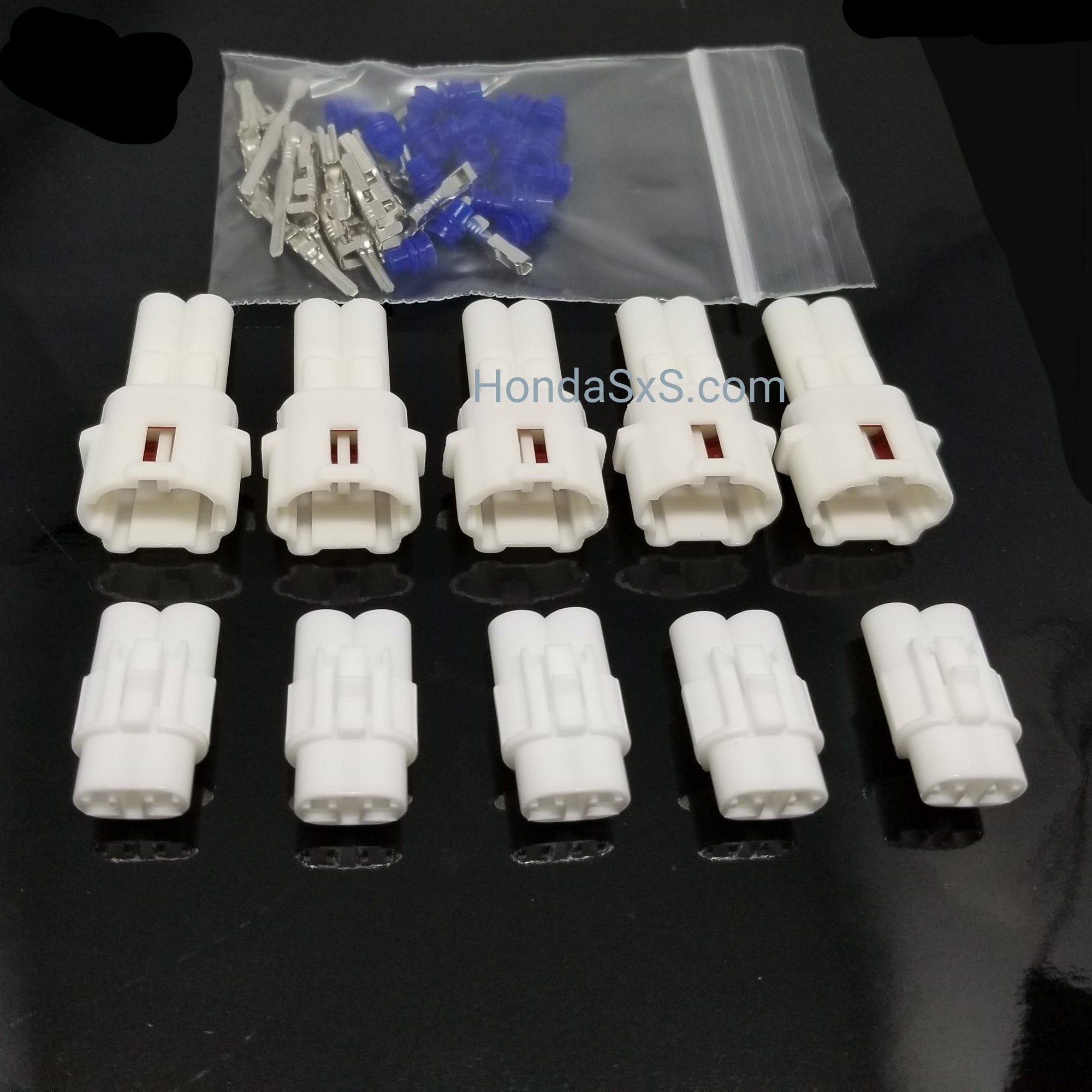 MT2 2 Pin Male & Female Plug Connector Set for Honda UTV, SxS, ATV