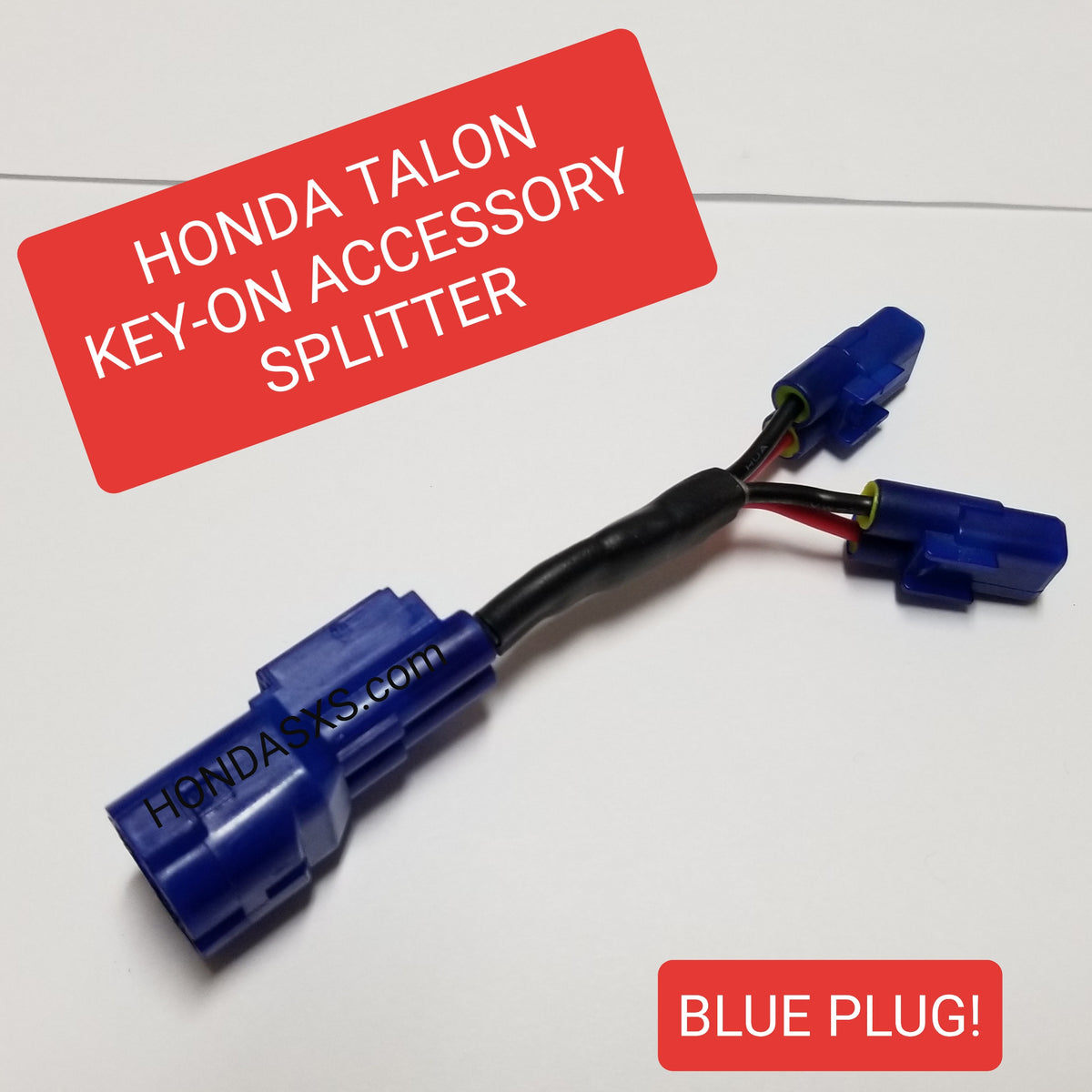 Honda Talon Key-On Accessory Splitter. Blue Plug!