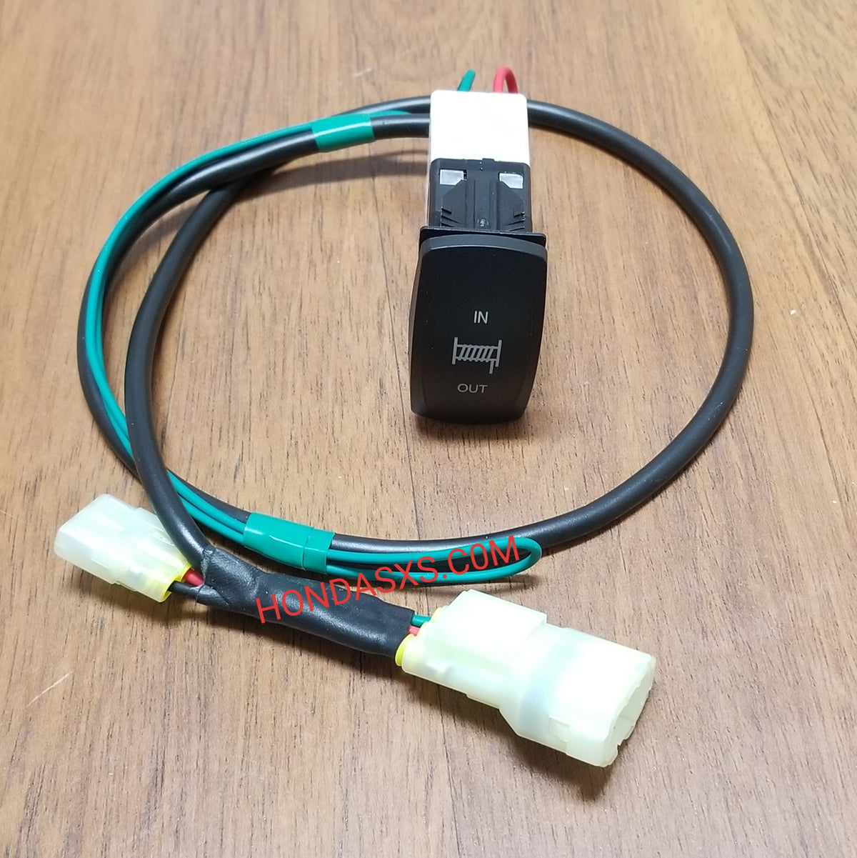 Winch Rocker addon for factory warn winch. Plugnplay. Honda Pioneer