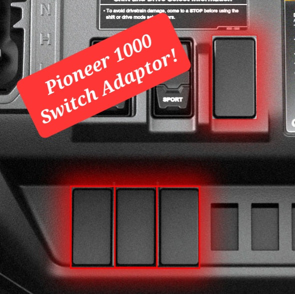 Honda Pioneer 1000/700 Oversized Switch Adapter Honda Pioneer 1000
