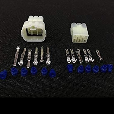 HM-6 Pin Male &amp; Female Plug Connector Set for Honda UTV, SxS, ATV. Wire connector with Terminals and seals.