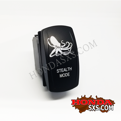 STEALTH MODE Rocker Switch - SPST - ON/OFF switch - The Honda SxS Club!